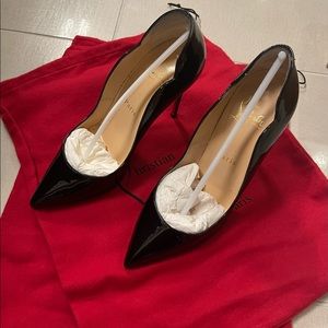 Christian Louboutin Hot Chick 100 Patent Red Sole High Heel